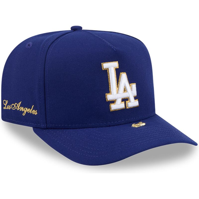 mutzen-gebogen-blau-snapback-9fifty-a-frame-precurved-visor-pin-der-los-angeles-dodgers-mlb-von-new-era