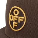 mutzen-flach-braun-snapback-off-embroidered-twill-von-l-ab-c-o-off-white