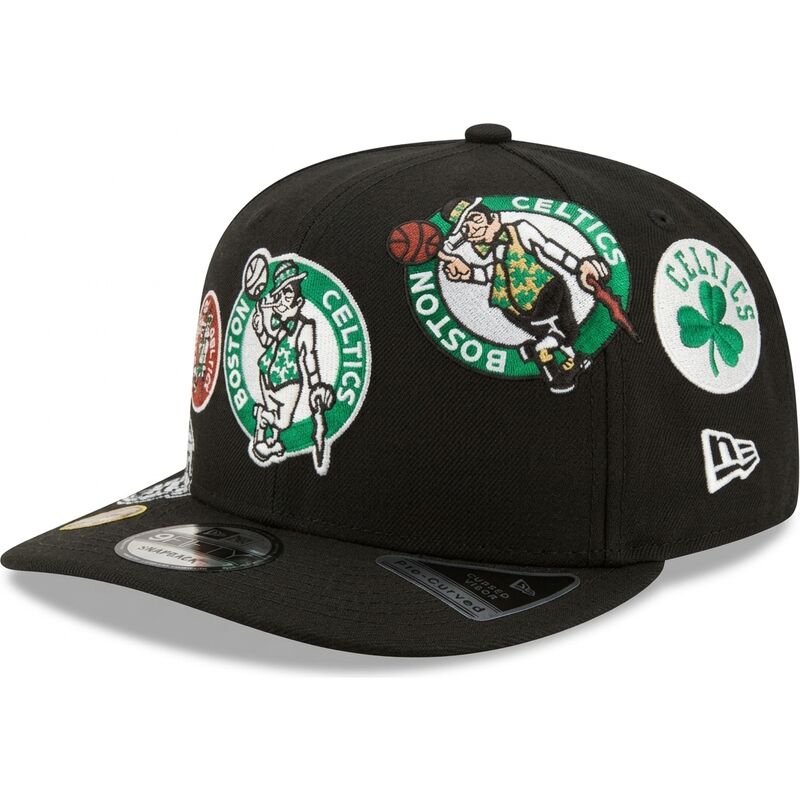 mutzen-gebogen-schwarz-snapback-9fifty-a-frame-precurved-multi-patch-der-boston-celtics-nba-von-new-era