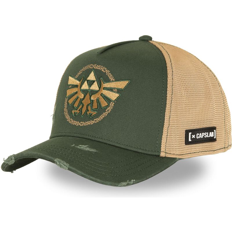 mutzen-gebogen-grun-snapback-clzel1-lin-triforce-the-legend-of-zelda-von-capslab
