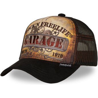 Mützen gebogen braun snapback N°270 Keep On Rolling von Rock’nFreeLife