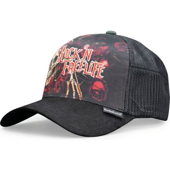 Mützen gebogen schwarz snapback N°247 Loose Control von Rock’nFreeLife