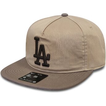 Mützen flach beige verstellbares band Pro Unstructured 5 Panel der Los Angeles Dodgers MLB von Nike