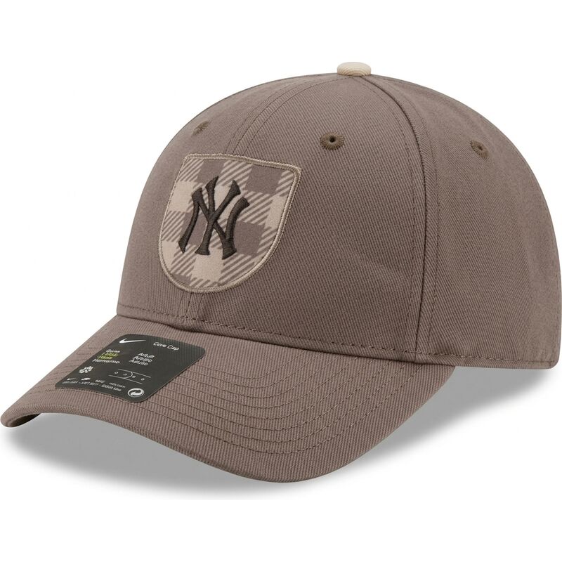 mutzen-gebogen-braun-snapback-dri-fit-rise-structured-der-new-york-yankees-mlb-von-nike