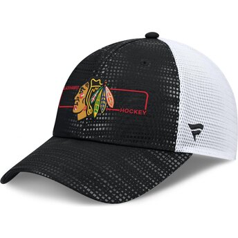 Mützen gebogen schwarz snapback Structured Meshback der Chicago Blackhawks NHL von Fanatics