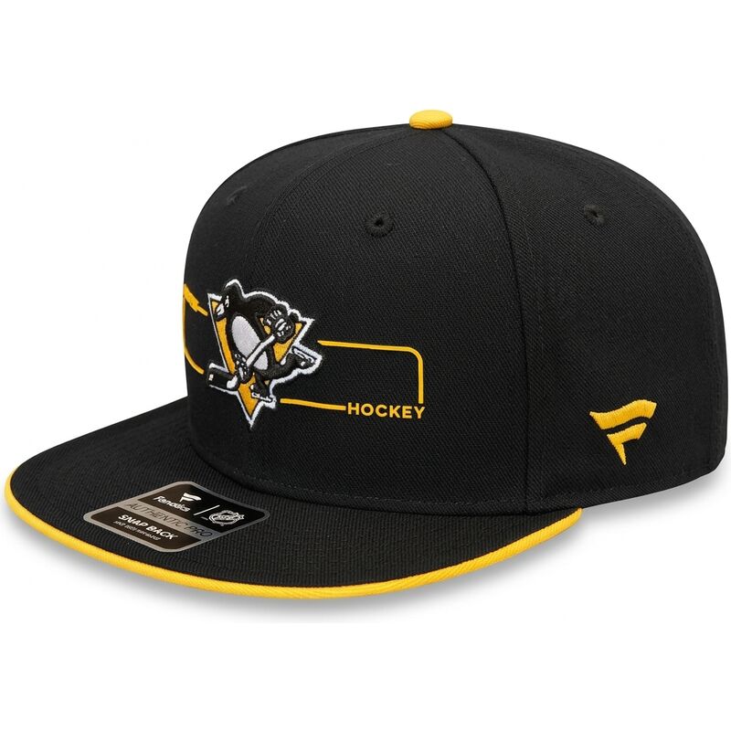 mutzen-flach-schwarz-snapback-structured-der-pittsburgh-penguins-nhl-von-fanatics