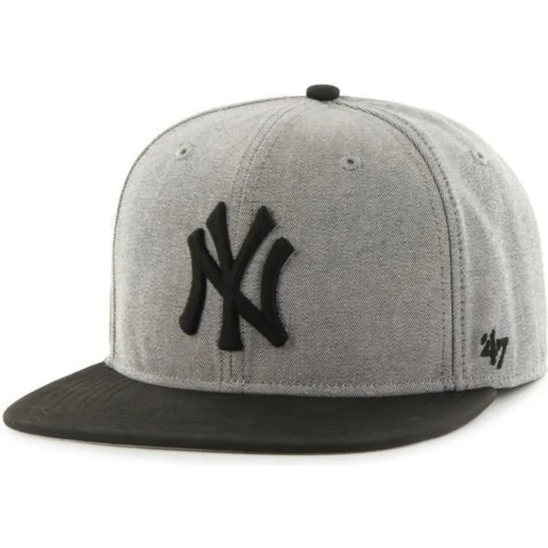 mutzen-flach-grau-snapback-der-new-york-yankees-mlb-von-47-brand mutzen-flach-grau-snapback-der-new-york-yankees-mlb-von-47-brand