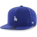 mutzen-flach-blau-snapback-frontal-pequeno-der-los-angeles-dodgers-mlb-von-47-brand