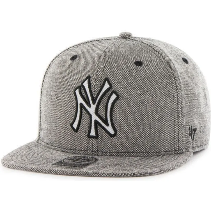 mutzen-flach-schwarz-snapback-tejido-vaquero-der-new-york-yankees-mlb-von-47-brand