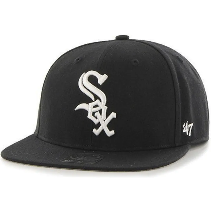 mutzen-flach-schwarz-snapback-lisa-der-chicago-white-sox-mlb-von-47-brand