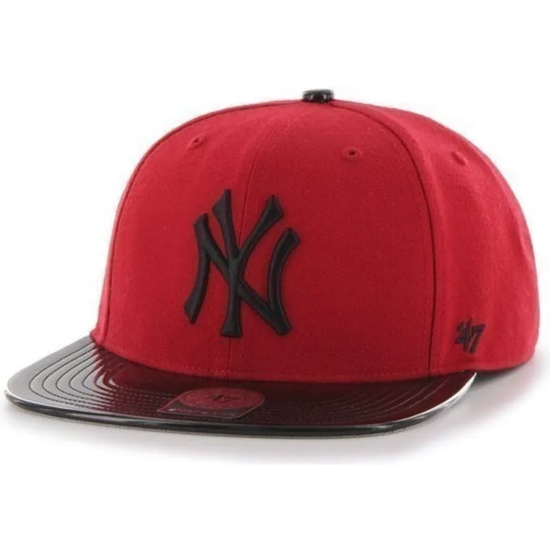 mutzen-flach-rot-snapback-brillante-der-new-york-yankees-mlb-von-47-brand