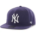 mutzen-flach-violett-snapback-lisa-lateral-der-new-york-yankees-mlb-von-47-brand