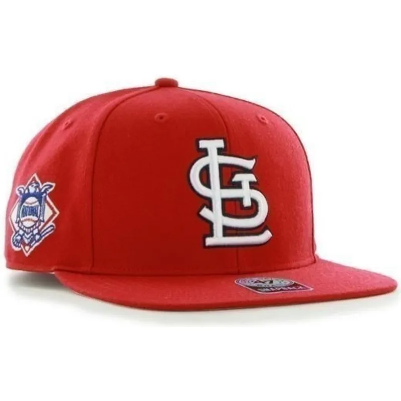 mutzen-flach-rot-snapback-lisa-lateral-der-st-louis-cardinals-mlb-von-47-brand