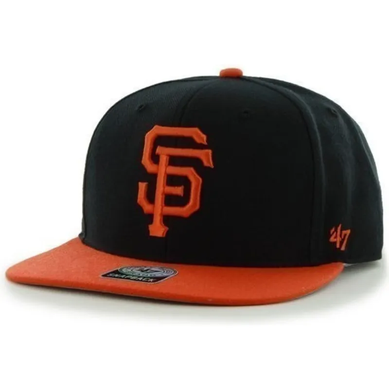 mutzen-flach-schwarz-snapback-lisa-lateral-der-san-francisco-giants-mlb-von-47-brand