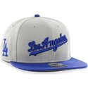 47-brand-flat-brim-seitliches-logo-mlb-los-angeles-dodgers-snapback-cap-grau