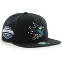 47-brand-flat-brim-nhl-san-jose-sharks-snapback-cap-schwarz-