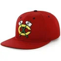 mutzen-flach-rot-snapback-lisa-der-chicago-blackhawks-nhl-von-47-brand