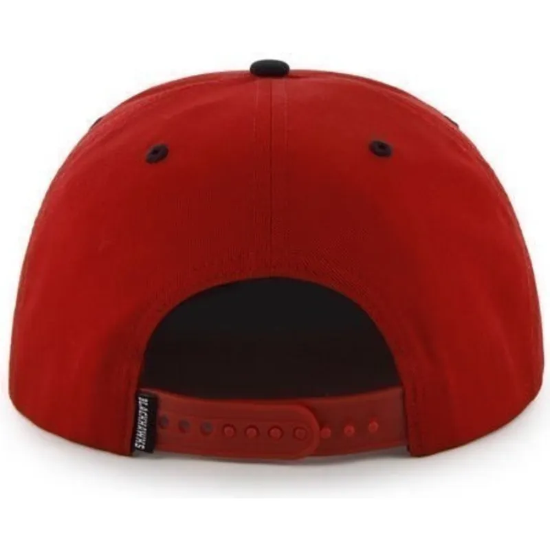 mutzen-flach-rot-snapback-lisa-der-chicago-blackhawks-nhl-von-47-brand