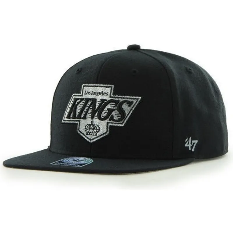 mutzen-flach-schwarz-snapback-lisa-der-los-angeles-kings-nhl-von-47-brand