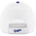 mlb-los-angeles-dodgers-kappe-mit-gebogenem-schirm-in-weiss-und-hellblauem-schirm-von-47-brand