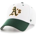 47-brand-curved-brim-mlb-oakland-athletics-cap-weiss-mit-grunem-schirm