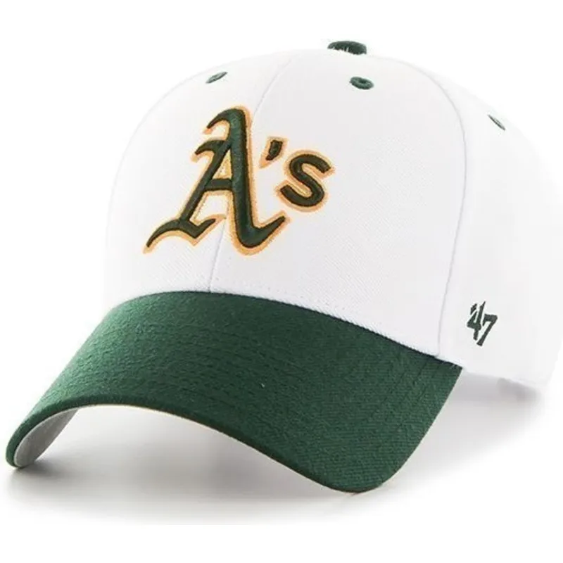 mutzen-gebogen-weiss-verstellbares-band-der-oakland-athletics-mlb-von-47-brand mutzen-gebogen-weiss-verstellbares-band-der-oakland-athletics-mlb-von-47-brand