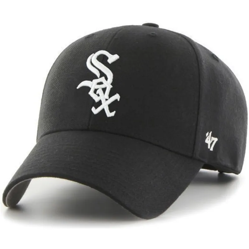 schwarze-kappe-mit-gebogenem-schirm-von-mlb-chicago-white-sox-von-47-brand