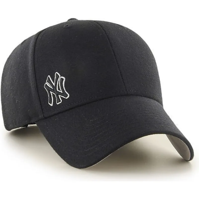 mutzen-gebogen-schwarz-verstellbares-band-lisa-pequeno-der-new-york-yankees-mlb-von-47-brand mutzen-gebogen-schwarz-verstellbares-band-lisa-pequeno-der-new-york-yankees-mlb-von-47-brand