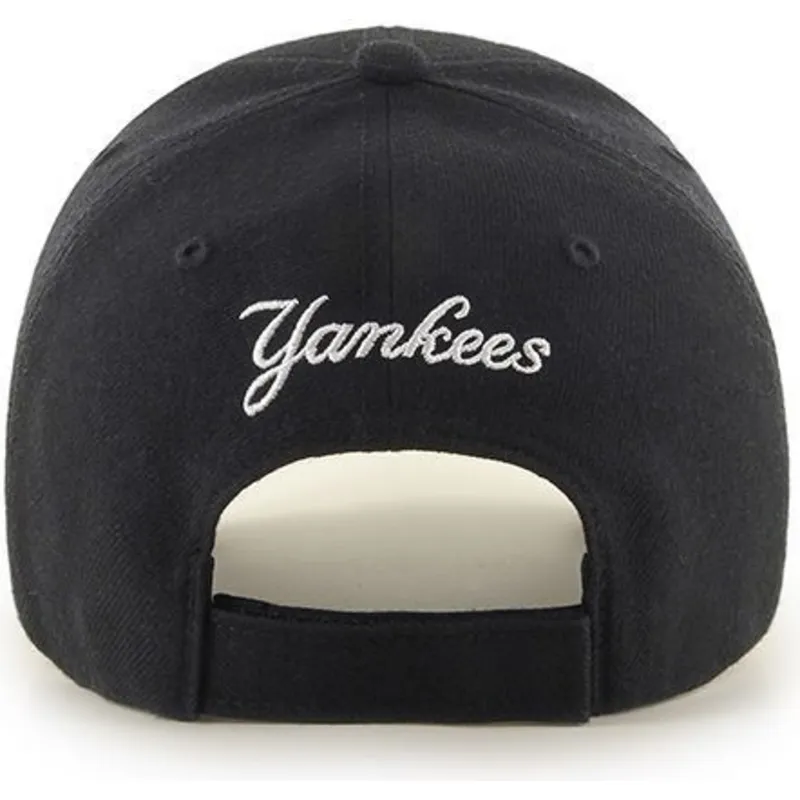 mutzen-gebogen-schwarz-verstellbares-band-lisa-pequeno-der-new-york-yankees-mlb-von-47-brand mutzen-gebogen-schwarz-verstellbares-band-lisa-pequeno-der-new-york-yankees-mlb-von-47-brand