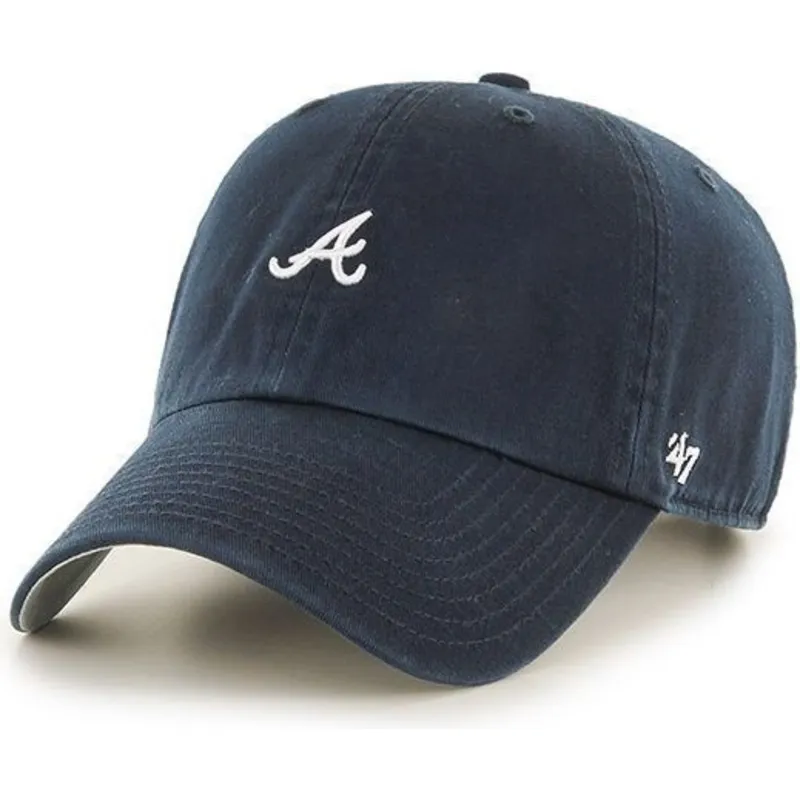 mutzen-gebogen-marineblau-verstellbares-band-pequeno-der-atlanta-braves-mlb-von-47-brand