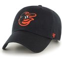 47-brand-curved-brim-vorderes-logo-mlb-baltimore-orioles-cap-schwarz