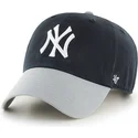 mutzen-gebogen-schwarz-verstellbares-band-frontal-grande-der-new-york-yankees-mlb-von-47-brand