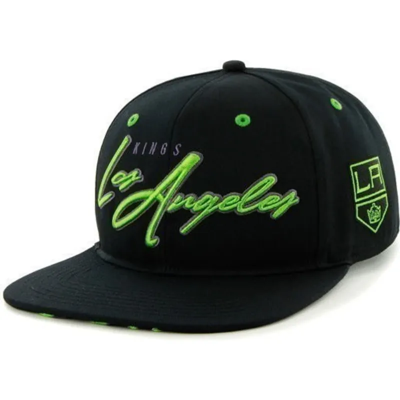 mutzen-flach-schwarz-snapback-frontal-grande-der-los-angeles-kings-nhl-von-47-brand
