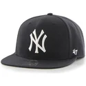 mutzen-flach-marineblau-snapback-fur-kinder-der-new-york-yankees-mlb-von-47-brand