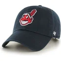 mutzen-gebogen-marineblau-verstellbares-band-der-cleveland-indians-mlb-von-47-brand