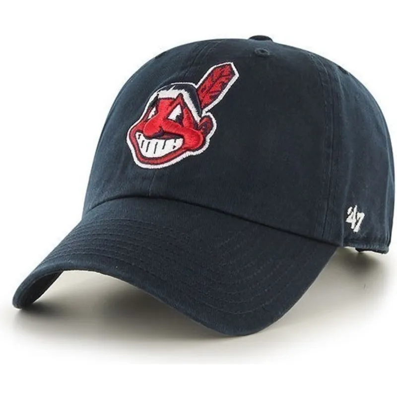 mutzen-gebogen-marineblau-verstellbares-band-der-cleveland-indians-mlb-von-47-brand mutzen-gebogen-marineblau-verstellbares-band-der-cleveland-indians-mlb-von-47-brand