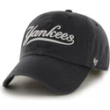 marineblaue-kappe-mit-gebogenem-schirm-und-new-york-yankees-mlb-clean-up-logo-von-47-brand