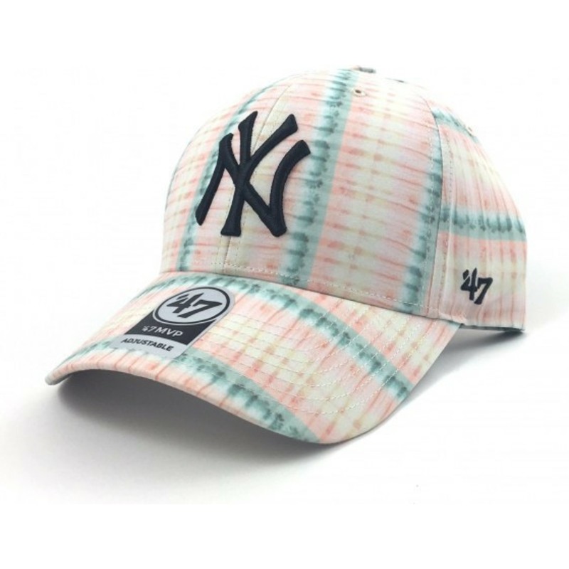 47-brand-curved-brim-flower-print-new-york-yankees-mlb-cap-pink
