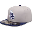mutzen-flach-blau-angepasst-59fifty-diamond-era-der-los-angeles-dodgers-mlb-von-new-era