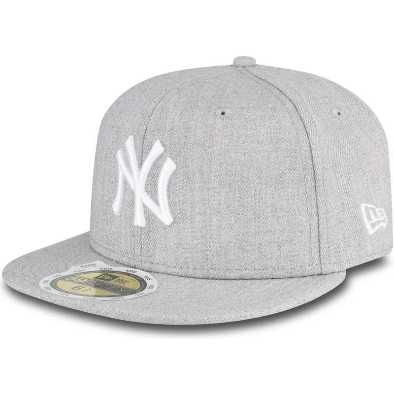mutzen-flach-grau-angepasst-fur-kinder-59fifty-essential-der-new-york-yankees-mlb-von-new-era